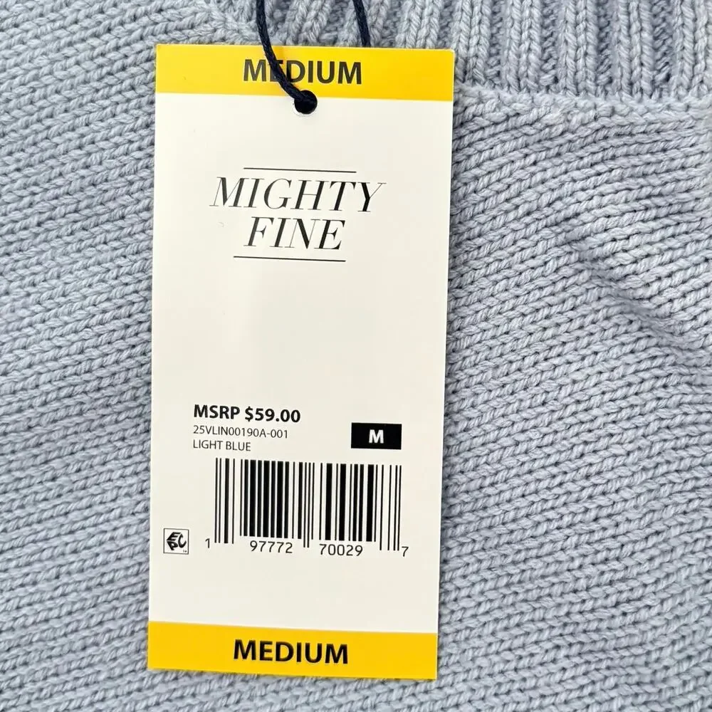 Mighty Fine Blue Lobster Sweater Sz S, M, L, Crewneck Coastal Cotton Blend NWT - Picture 10 of 11